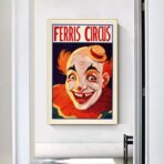 vintage clown poster 1