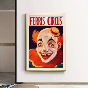 vintage clown poster 1