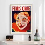 vintage clown poster 1