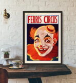 vintage clown poster 1