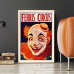 vintage clown poster 1