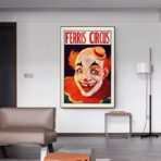 vintage clown poster 1