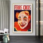 vintage clown poster 1