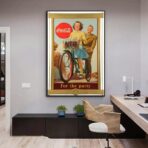vintage kriegs coca cola poster