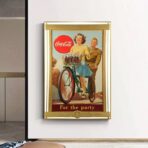 vintage kriegs coca cola poster