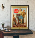 vintage kriegs coca cola poster