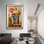 vintage kriegs coca cola poster