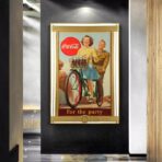 vintage kriegs coca cola poster