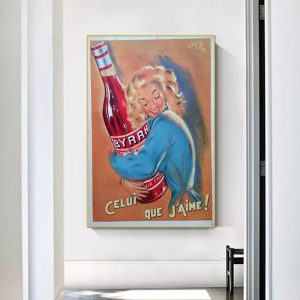 vintage frankreich cocktail poster