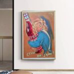 vintage frankreich cocktail poster