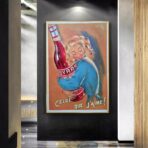 vintage frankreich cocktail poster