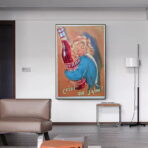 vintage frankreich cocktail poster
