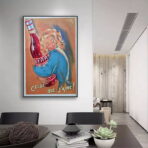 vintage frankreich cocktail poster