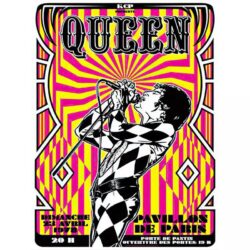 vintage rock konzert poster paris