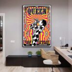 vintage rock konzert poster paris