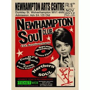 vintage soul konzertplakat