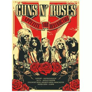 vintage rock konzertplakat