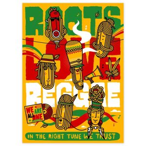 vintage reggae konzertplakat