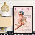 vintage miss bikini wettbewerbsplakat