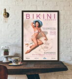 vintage miss bikini wettbewerbsplakat