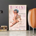 vintage miss bikini wettbewerbsplakat