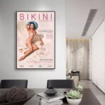 vintage miss bikini wettbewerbsplakat