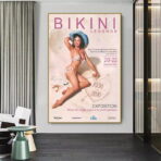 vintage miss bikini wettbewerbsplakat
