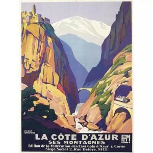 vintage cote dazur poster 1