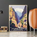 vintage cote dazur poster 1
