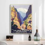 vintage cote dazur poster 1