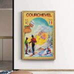 vintage courchevel poster 1