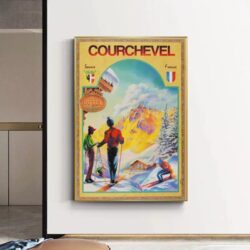 vintage courchevel poster 1