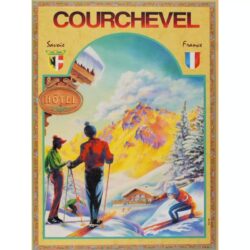 vintage courchevel poster 1
