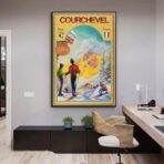 vintage courchevel poster 1