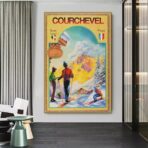 vintage courchevel poster 1