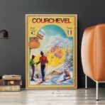 vintage courchevel poster 1