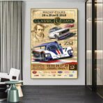 vintage motorsport poster