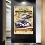 vintage motorsport poster