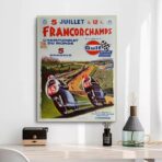 vintage motorrad rennplakat