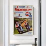 vintage motorrad rennplakat