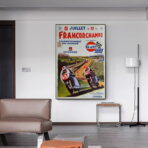 vintage motorrad rennplakat