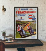 vintage motorrad rennplakat