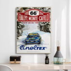 vintage rallye rennplakat