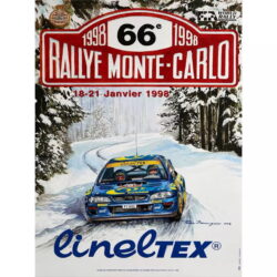 vintage rallye rennplakat