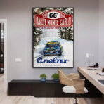 vintage rallye rennplakat