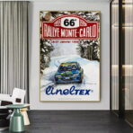 vintage rallye rennplakat