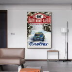 vintage rallye rennplakat