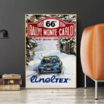 vintage rallye rennplakat