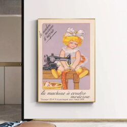 vintage kinder nahplakat
