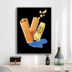 poster crepe gavottes vintage 1